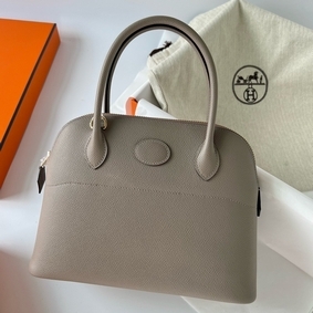 Hermes Bolide 1923 27 Handmade Bag In Gris Asphalt Epsom Calfskin HMSWX95FJF0