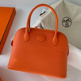 Cheap Hermes Bolide 1923 27 Handmade Bag In Orange Epsom Calfskin HMSQB33Z6WU