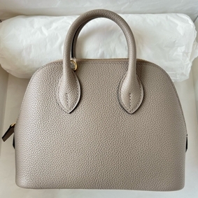 Hermes Bolide 1923 Mini Handmade Bag In Gris Asphalt Evercolor Calfskin Replica HMSYMP3GV8Z