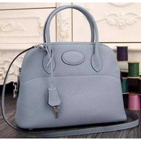 Hermes Bolide 37CM Calfskin Leather Tote Bag B1004 SkyBlue Top Replica HMS5MD2T3OA