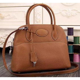 Top Replica Hermes Bolide 37CM Calfskin Leather Tote Bag B1004 Wheat HMSQ64Q93TY