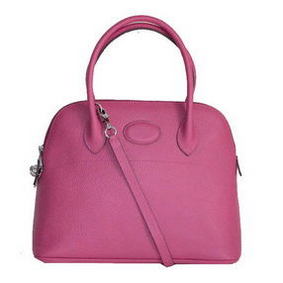 Cheap Hermes Bolide 37CM Calfskin Leather Tote Bags H509084 Rosy HMSXA741D40
