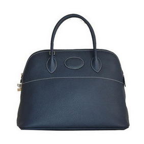 Imitation Hermes Bolide 37CM Calfskin Leather Tote Bags H509084 Royal HMSN9NC163D