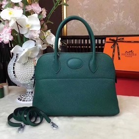 First-class Quality Hermes Bolide Original Leather Tote Bag B1007 Atrovirens HMSSYTRN2Q1