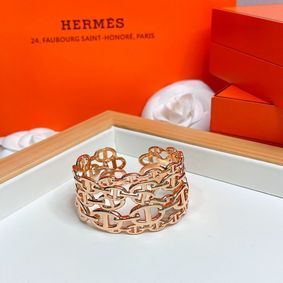 Hermes Bracelet HB5570 Rose Gold Top Replica HMS6JDZ9D5L