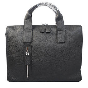 Copy Hermes Briefcase Original Grainy Leather H8813 Black HMSDO332UVV