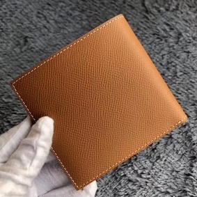 Hermes Brown MC2 Copernic Compact Wallet 1:1 Replica HMSF0Q1JO0L