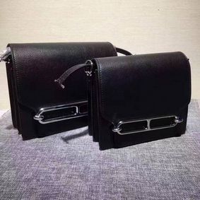 Top Replica Hermes Calfskin Leather H1519 Black HMSV1FPYWNL