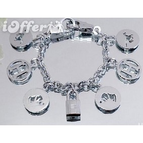 Hermes Charm Key Ring Chains 303540 silver Replica HMSGBQYN5P0