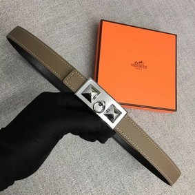 AAA Hermes Collier de Chien belt buckle & Reversible leather strap 24 mm H0521 grey HMS59NEU3V5