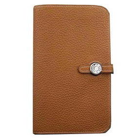 Hermes Compact Passport Holder Original Leather Wallet Wheat Top Replica HMS8H91NVZE