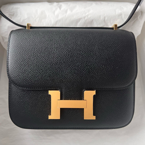 Imitation Hermes Constance 1-18 Mirror Bag In Black Epsom Calfskin HMSY4P4MXBO