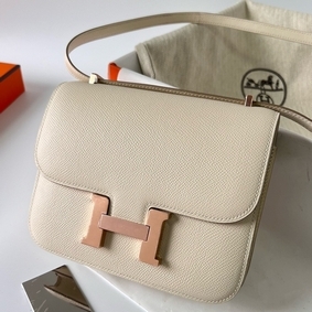 Top Replica Hermes Constance 1-18 Mirror Bag In Craie Epsom Calfskin HMS905MT64T