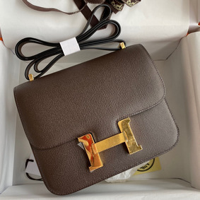 Hermes Constance 18 Handmade Bag In Chocolat Epsom Calfskin 1:1 Replica HMSGTP61V0R