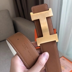 Hermes Constance 2 Belt Buckle & Brown/White Epsom 42MM Strap Top Replica HMSY5L0D6Q9