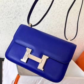 Hermes Constance 24 Handmade Bag In Blue Electric Epsom Leather HMS3AH8G8M8