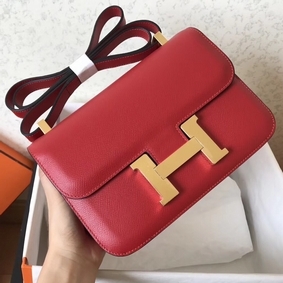 Hermes Constance 24 Handmade Bag In Red Epsom Leather Top Replica HMSZ5FS8F6H
