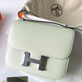 Hermes Constance 24 Handmade Bag In Vert Fizz Epsom Calfskin 1:1 Replica HMS13Z91R04