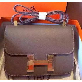 Hermes Constance Bag Calfskin Leather H9999 Grey HMSLI5L21BC