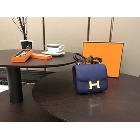 Imitation Hermes Constance Bag Original Calfskin Leather H9910 Blue HMS1NI55ARQ