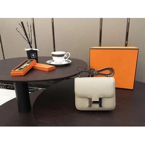 Hermes Constance Bag Original Calfskin Leather H9910 OffWhite 1:1 Replica HMSR6OAMH62
