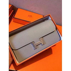 Imitation Hermes Constance Long Wallets Original Leather HA909 Light Blue HMSKO1338I7