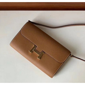 1:1 Replica Hermes Constance to go mini Bag H4088 brown HMS68242MXA