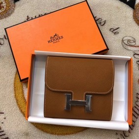 AAA Hermes Constance Wallets espom leather H2297 brown HMSSXU9EBYO