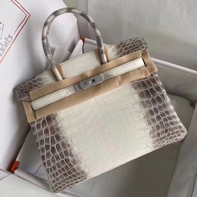 Hermes Diamond Birkin 30cm In Himalaya Niloticus Crocodile Skin Replica HMS2UB9OPU0
