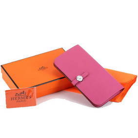 Hermes Dogon Combined Wallets A508 Roseo 1:1 Replica HMSH7V4OLKW