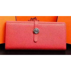 Hermes Dogon Original Leather Wallet H509 Light Red Replica HMSOVH8KE29