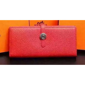 Hermes Dogon Original Leather Wallet H509 Red Top Replica HMSXCXK85W4