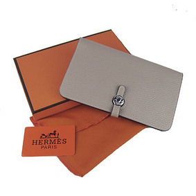 Hermes Dogon Wallet Travel Case H001 Grey 1:1 Replica HMS30W05Z9I