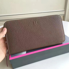 Hermes Etoupe Clemence Azap Zipped Wallet Replica HMS51140160