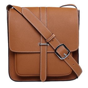 1:1 Replica Hermes Etriviere Shoulder Bag Calfskin Leather H2551 Wheat HMS6566C66M