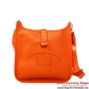 AAA Hermes Evelyn Bag Calf Leather H1188 Orange HMS0GFS8CH4