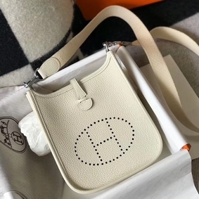 Hermes Evelyne III TPM Bag In beton Clemence Leather 1:1 Replica HMSA33W36DG