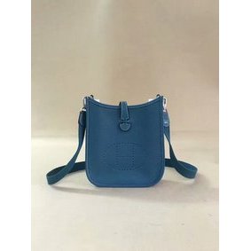 High Quality Hermes Evelyne original togo leather mini Shoulder Bag H15698 blue HMS2TEZ5R8E