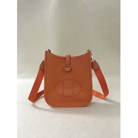 AAA Hermes Evelyne original togo leather mini Shoulder Bag H15698 orange HMSGOB9M0ZQ