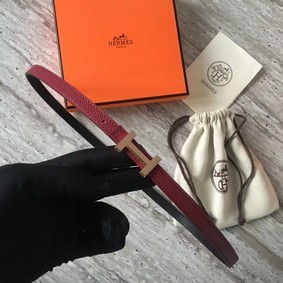 1:1 Replica Hermes Focus belt buckle & Reversible leather strap 13 mm H20815 fuchsia HMSML7MH2X7