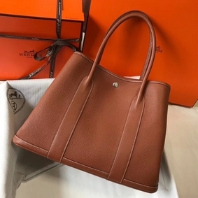 Hermes Garden Party 36 Bag In Gold Clemence Leather HMS6UZ93867