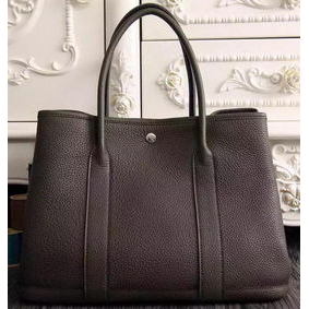 Hermes Garden Party 36cm 30cm Tote Bag Original Leather Dark Brown 1:1 Replica HMSFXI7XV33