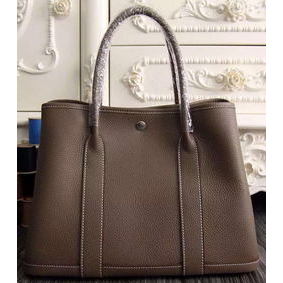 Copy Hermes Garden Party 36cm 30cm Tote Bag Original Leather Grey HMS2HOB7SF9