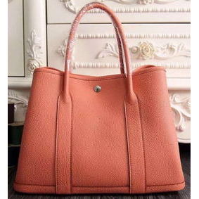 Hermes Garden Party 36cm 30cm Tote Bag Original Leather Light Pink HMSPF81N03A