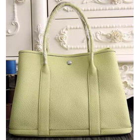 Hermes Garden Party 36cm 30cm Tote Bag Original Leather Light Yellow Top Replica HMS05694O37