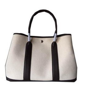 Hermes Garden Party 36CM Bag Canvas Leather H11M Brown HMSV4841YAN