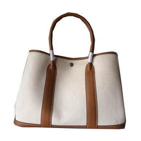 Hermes Garden Party 36CM Bag Canvas Leather H11M Wheat Top Replica HMSBWO8R5T3