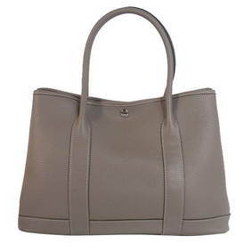 AAA Hermes Garden Party 36CM Bag Clemence Grey HMS08TMBJ92