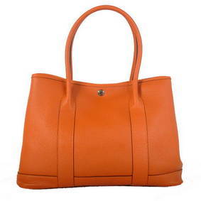 Hermes Garden Party 36CM Bag Clemence Orange HMS7LQ00ME1