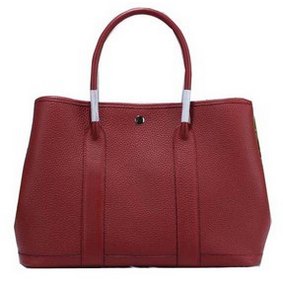Hermes Garden Party 36cm Tote Bag Grainy Leather Burgundy Top Replica HMSE25TGUJV